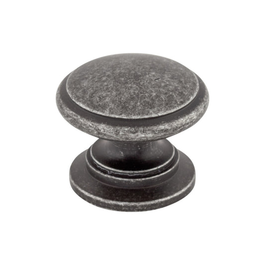 TOP KNOBS M353 Ray 1 1/4" Diameter Round Knob - Black Iron