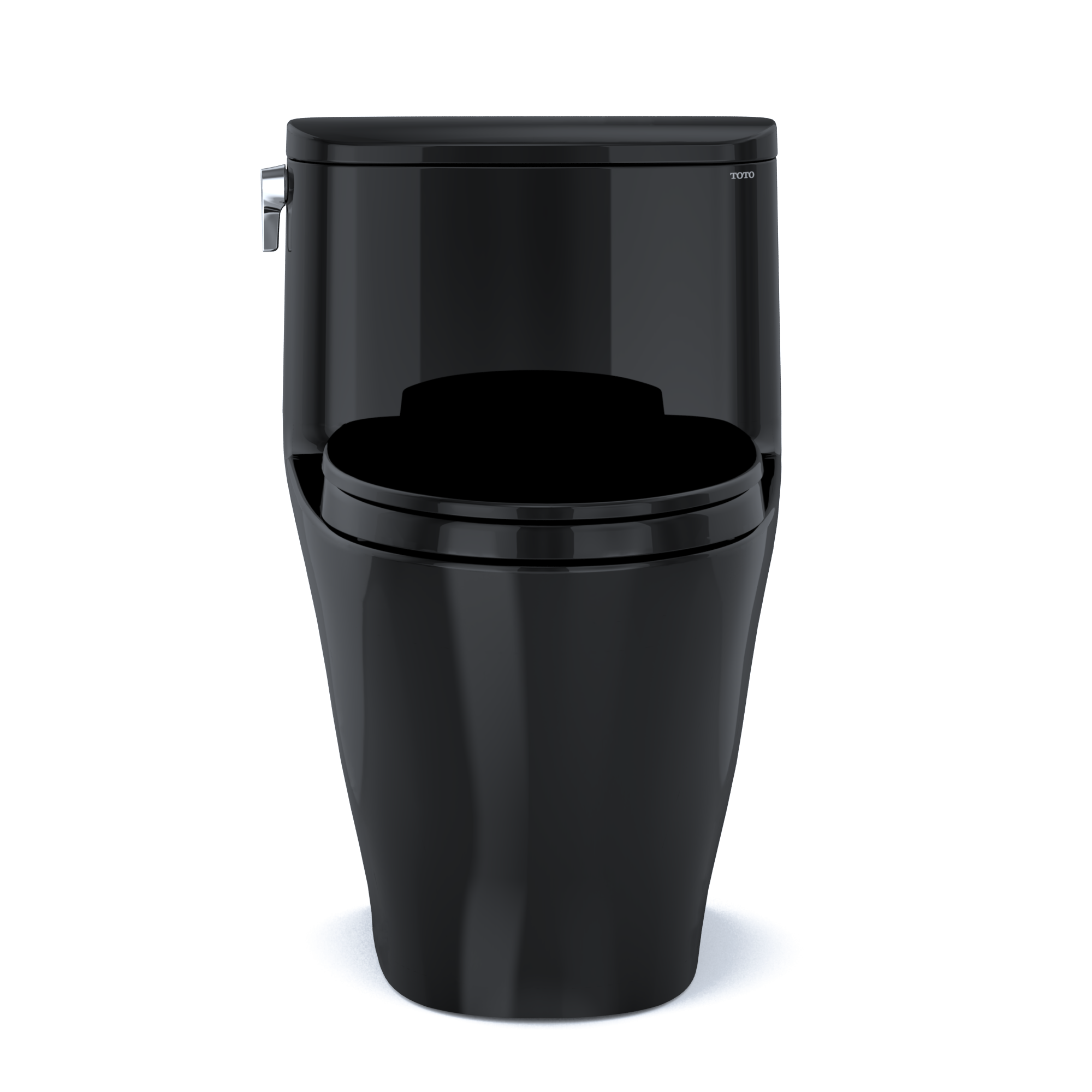 TOTO MS642124CEF#51 Nexus One-Piece Elongated 1.28 Gpf Universal Height Toilet With Ss124 Softclose Seat - Ebony