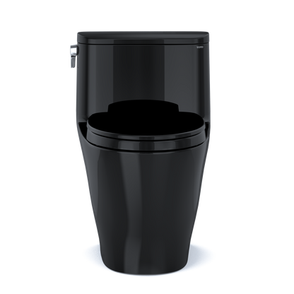 TOTO MS642124CEF#51 Nexus One-Piece Elongated 1.28 Gpf Universal Height Toilet With Ss124 Softclose Seat - Ebony