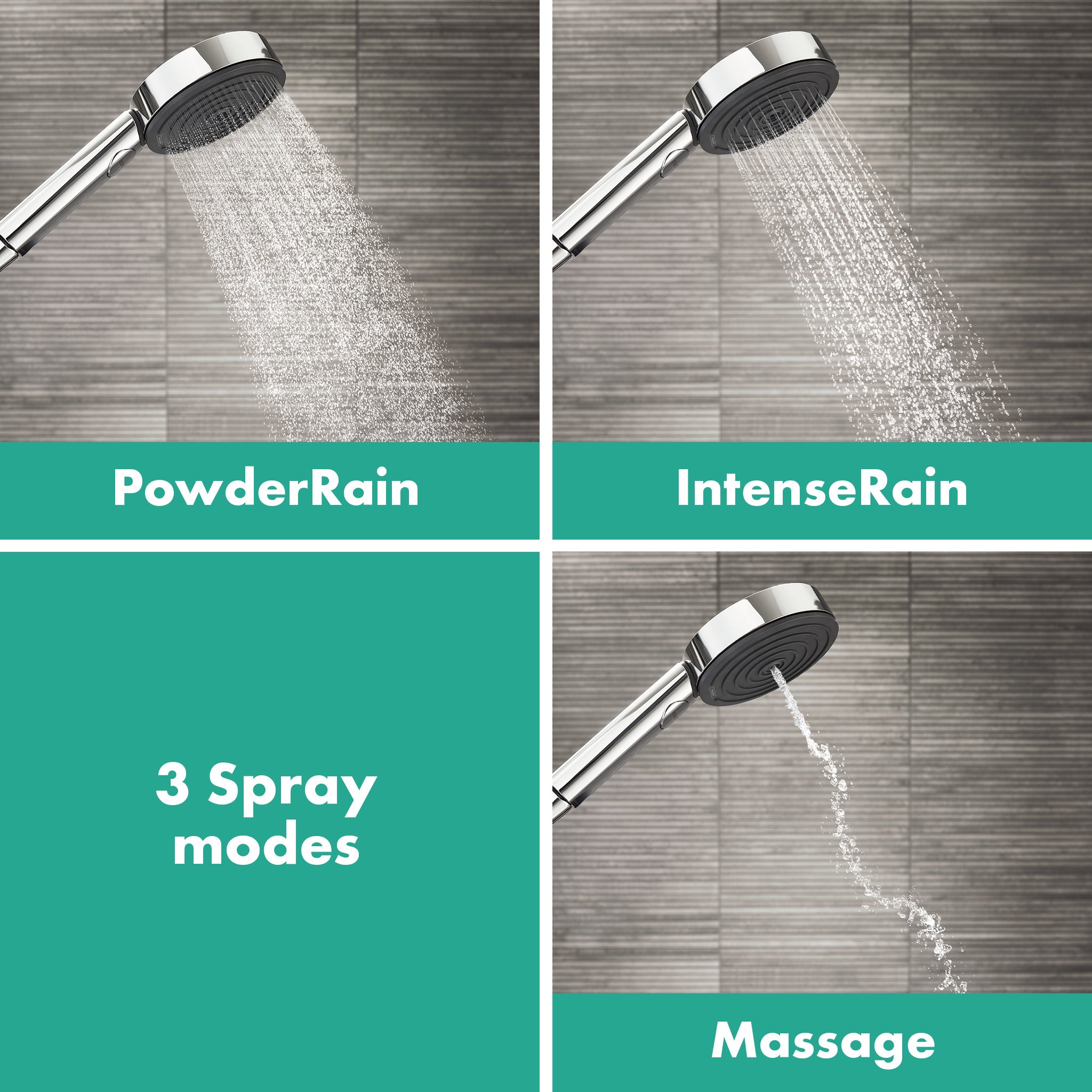 HANSGROHE 04917670 Pulsify S Handshower Set 105 3-Jet, 2.5 GPM - Matte Black
