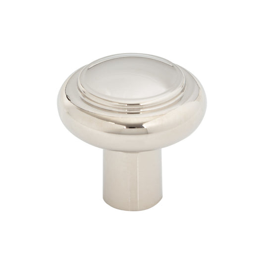 TOP KNOBS TK3110PN Clarence 1 1/4" Diameter Mushroom Knob - Polished Nickel