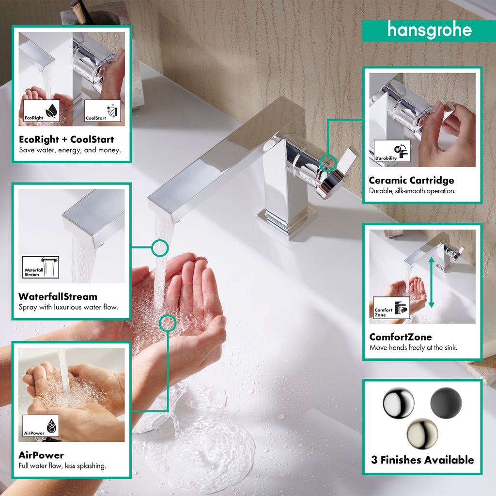 HANSGROHE 73021001 Tecturis E Single-Hole Fine 110, 1.2 GPM - Chrome