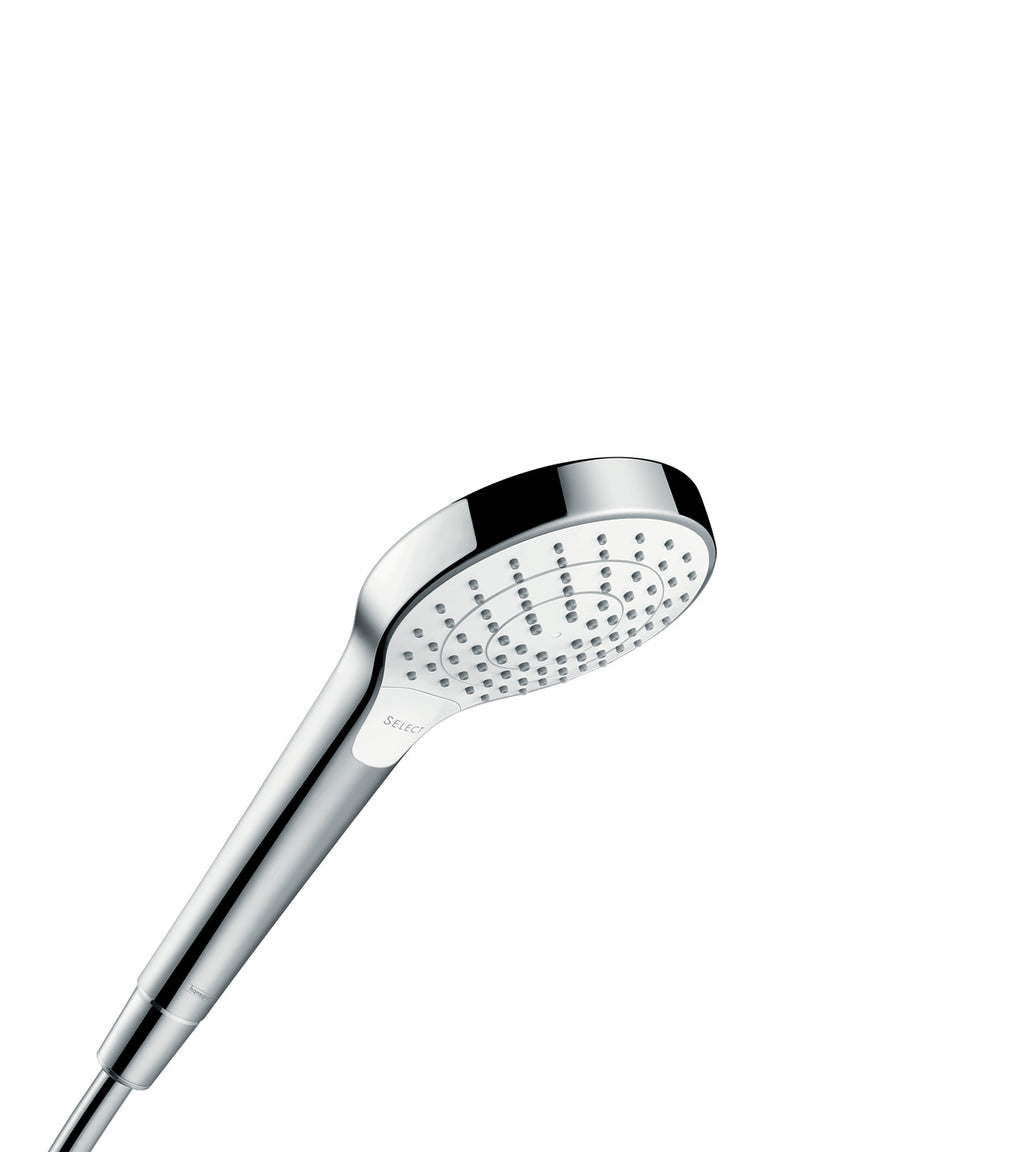 HANSGROHE 26803401 Croma Select S Handshower 110 Vario-Jet, 2.5 GPM - White/Chrome