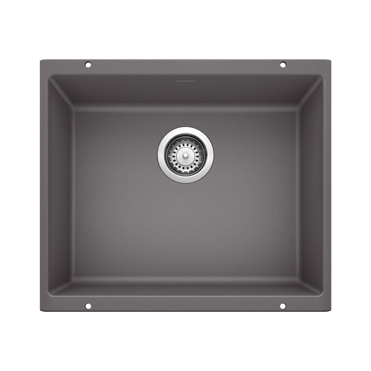 BLANCO 519049 Precis Precis SILGRANIT 21" Single Bowl Undermount Kitchen Sink - Cinder in Cinder