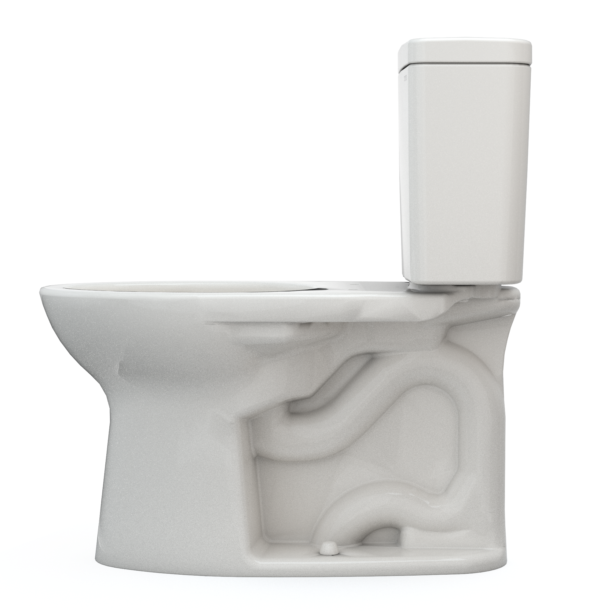 TOTO CST776CSG#11 Drake Two-Piece Elongated 1.6 Gpf Tornado Flush Toilet With Cefiontect - Colonial White