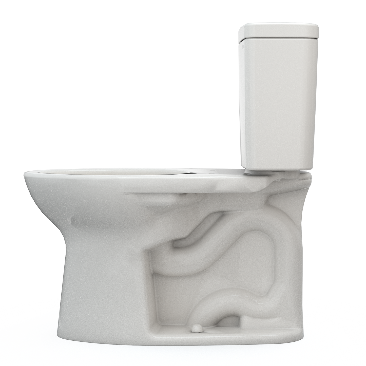 TOTO CST776CEG#11 Drake Two-Piece Elongated 1.28 Gpf Tornado Flush Toilet With Cefiontect - Colonial White