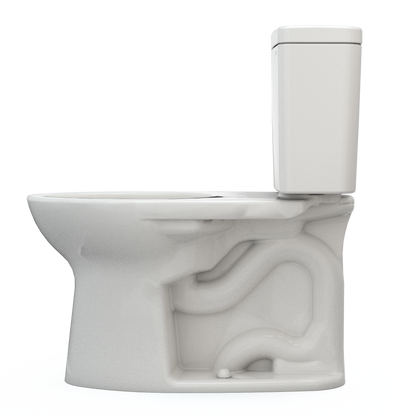 TOTO CST776CEFG#11 Drake Two-Piece Elongated 1.28 Gpf Universal Height Tornado Flush Toilet With Cefiontect - Colonial White