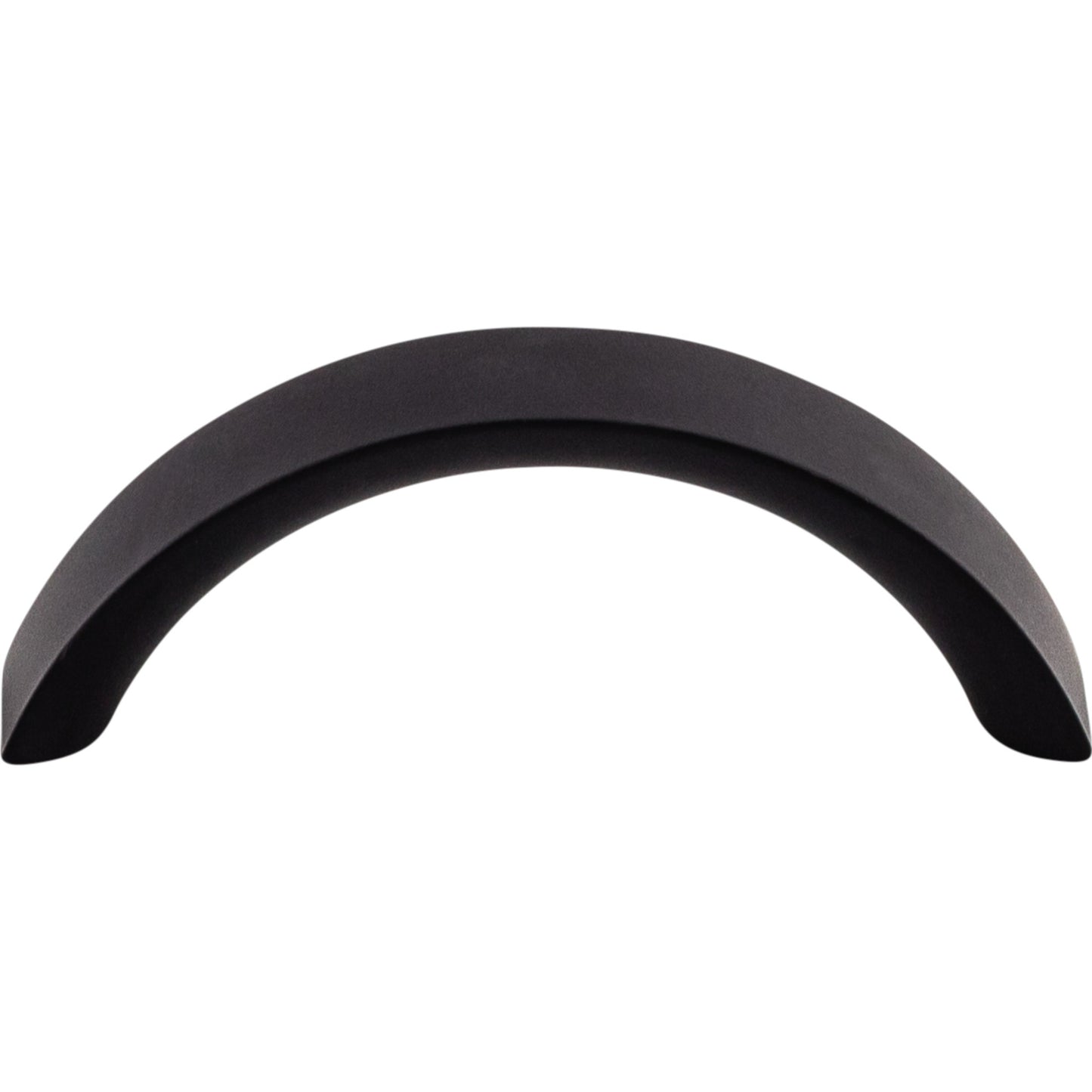 TOP KNOBS M1744 Crescent 3" Center to Center Bar Pull , Flat Black