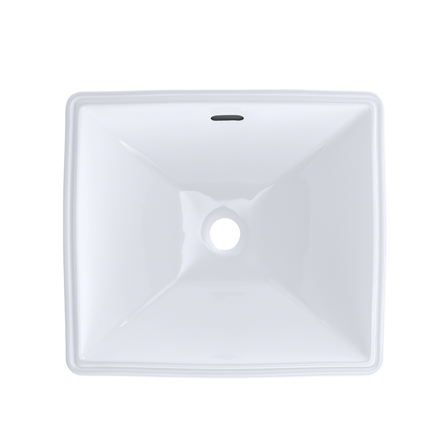TOTO LT624G#01 Legato Rectangular Undermount Bathroom Sink With Cefiontect - Cotton White