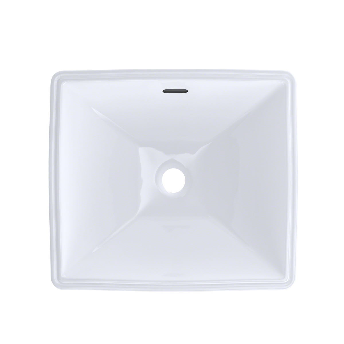 TOTO LT624G#01 Legato Rectangular Undermount Bathroom Sink With Cefiontect - Cotton White