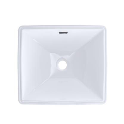 TOTO LT624G#01 Legato Rectangular Undermount Bathroom Sink With Cefiontect - Cotton White
