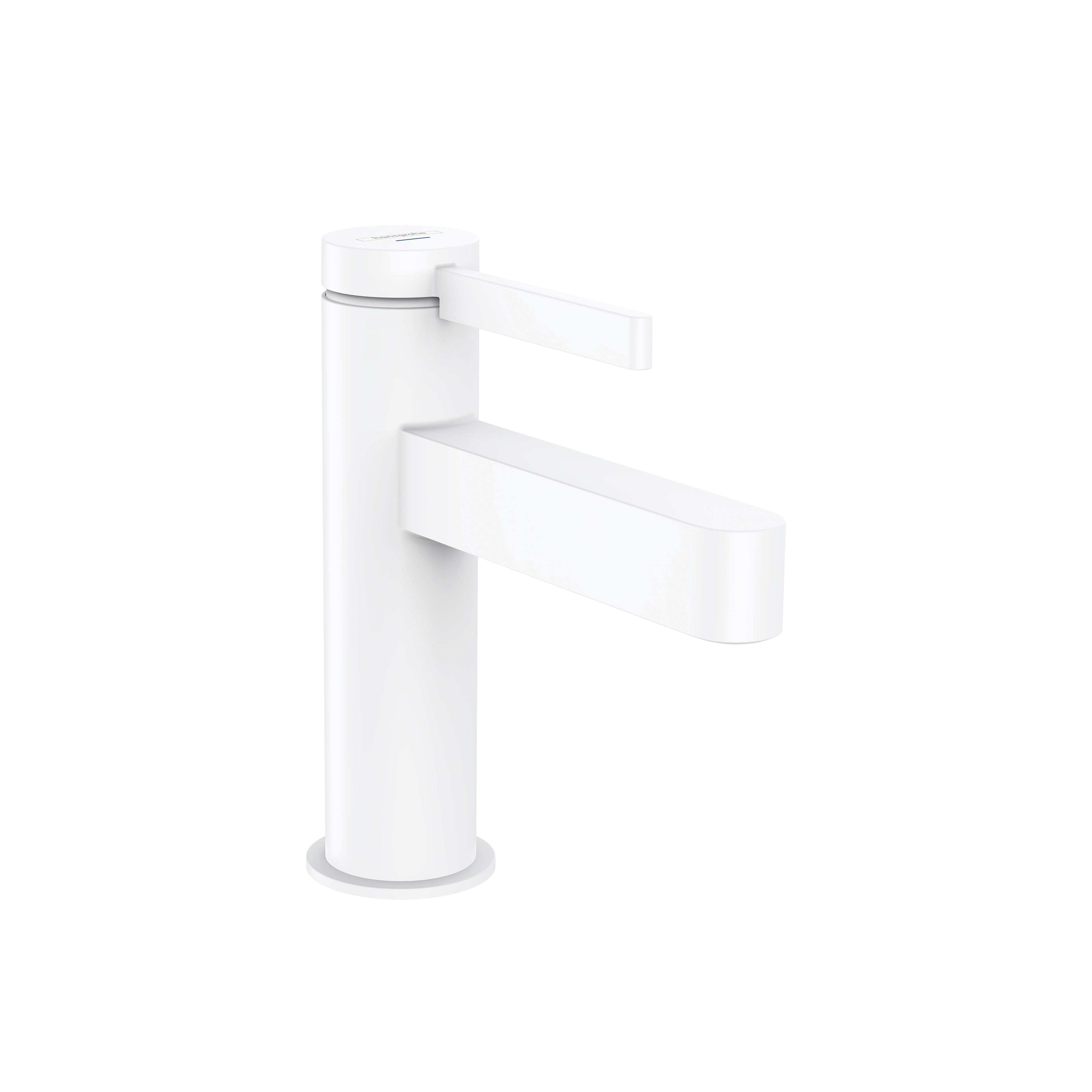 HANSGROHE 76010701 Finoris Single-Hole Faucet 100 with Pop-Up Drain, 1.2 GPM - Matte White
