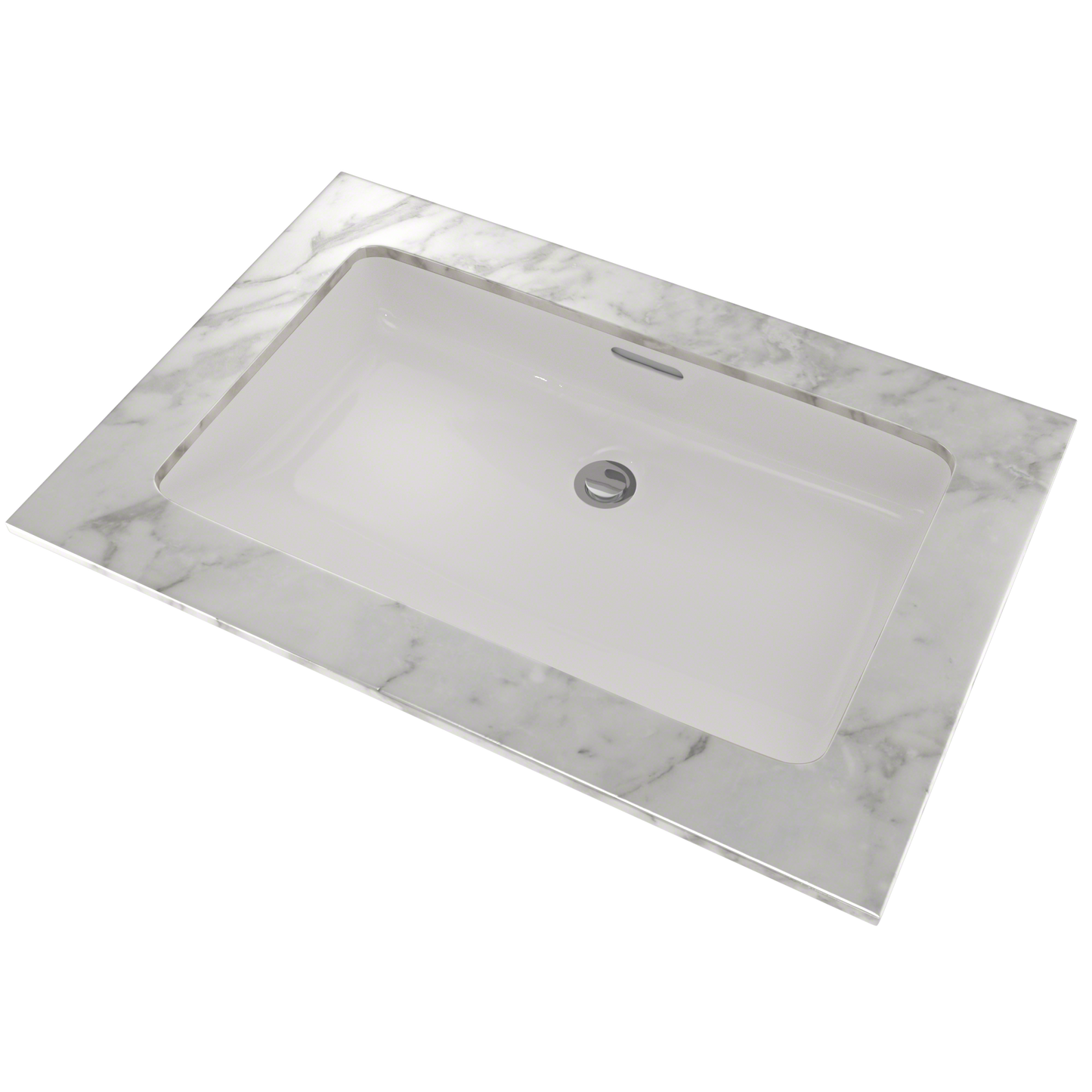 TOTO LT191G#11 Rectangular Undermount Bathroom Sink with CEFIONTECT , Colonial White