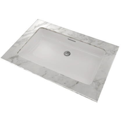 TOTO LT191G#11 Rectangular Undermount Bathroom Sink With Cefiontect - Colonial White