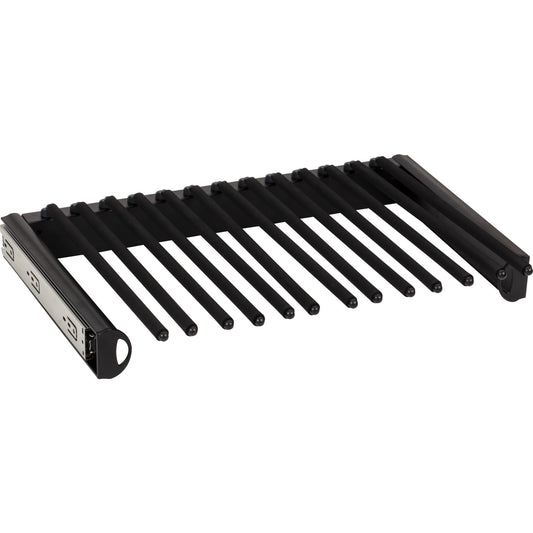 HARDWARE RESOURCES PPR-2414-MB Matte Black 24" Wide Pant Rack - Matte Black