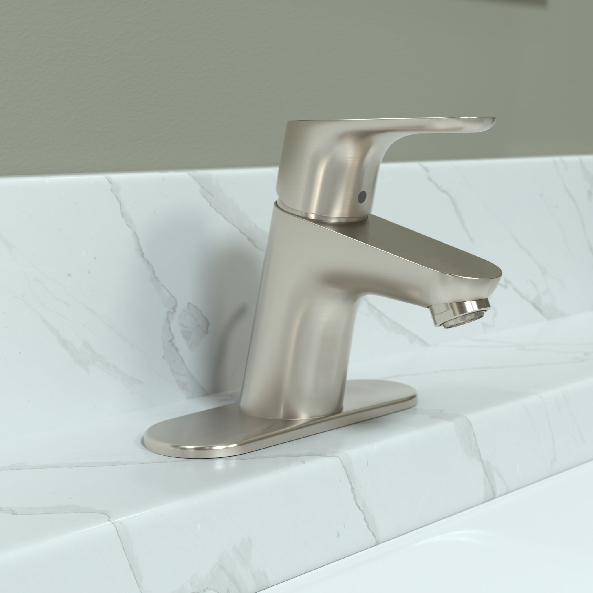 HANSGROHE 04370820 Focus Single-Hole Faucet 70 with Pop-Up Drain, 1.2 GPM - Brushed Nickel