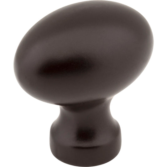 JEFFREY ALEXANDER 3990-ORB Bordeaux 1-3/16" Length Oval Knob - Dark Bronze