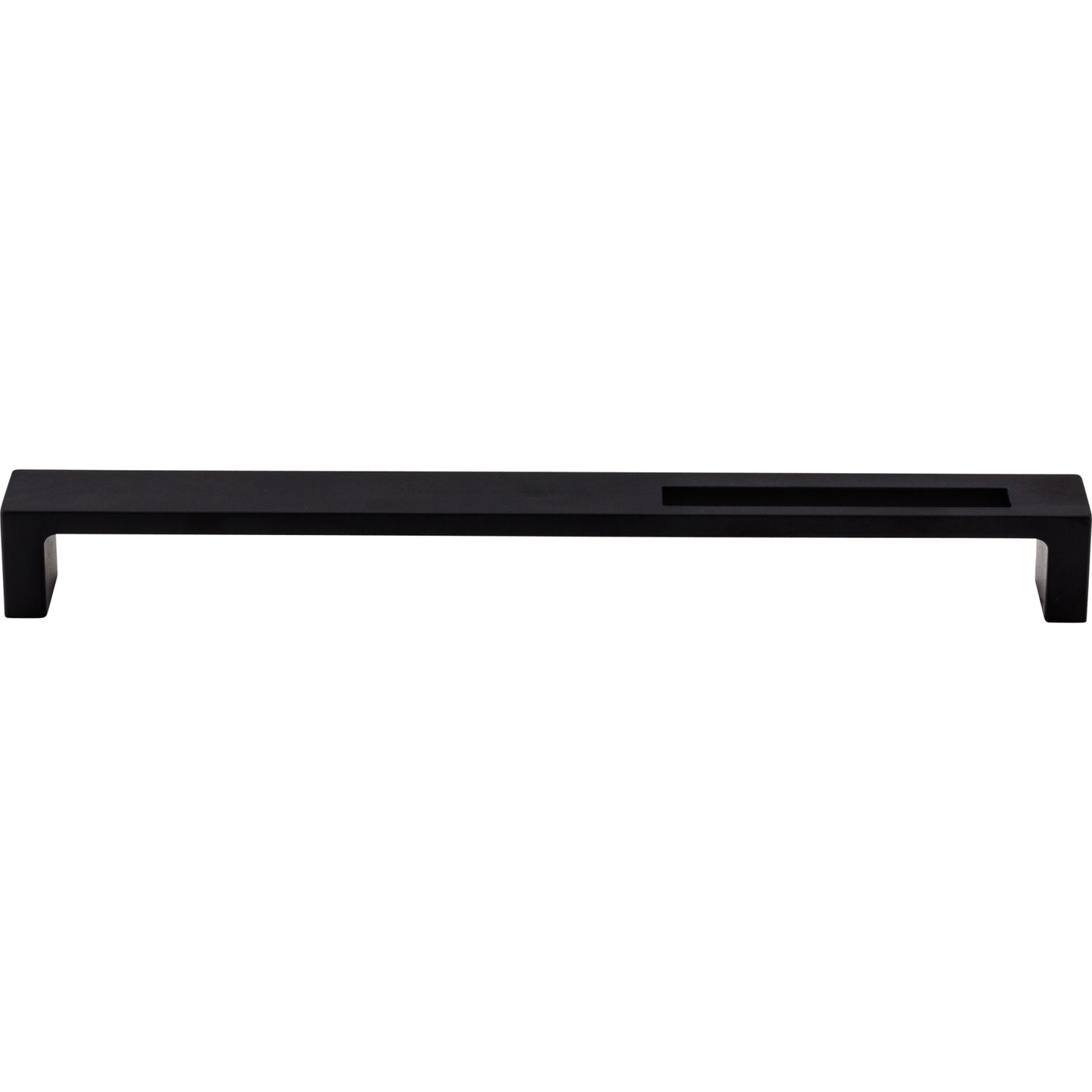 TOP KNOBS TK268BLK Modern Metro Slot 9" Center to Center Bar Pull - Flat Black