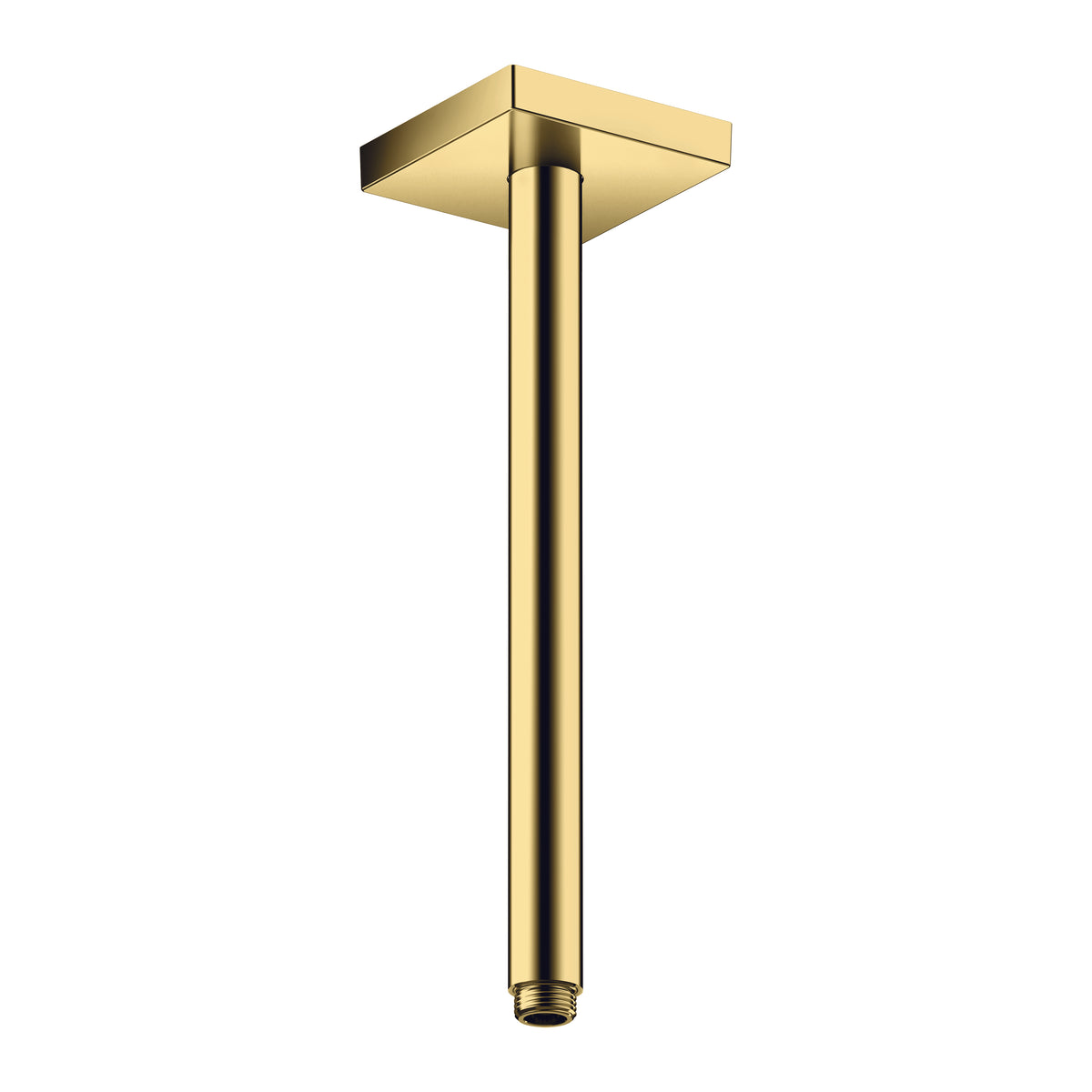 AXOR 26438991 ShowerSolutions Extension Pipe for Ceiling Mount Square, 12" - Polished Gold Optic