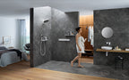 HANSGROHE 04864700 Rainfinity Showerhead 250 3-Jet, 1.75 GPM with RainSelect Thermostatic Trim for 4 Functions - Matte White