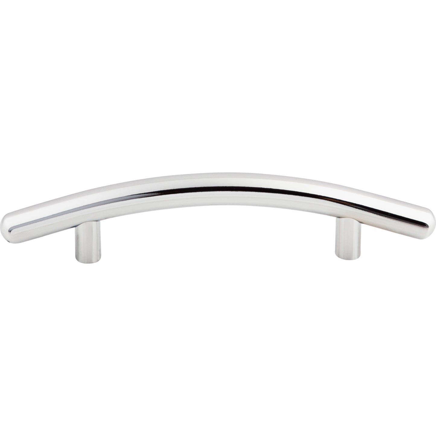 TOP KNOBS M533 Curved 3 3/4" Center to Center Bar Pull - Polished Chrome