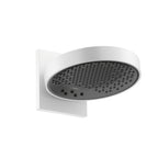 HANSGROHE 26235701 Rainfinity Showerhead 250 3-Jet with Wall Connector Trim, 1.75 GPM - Matte White