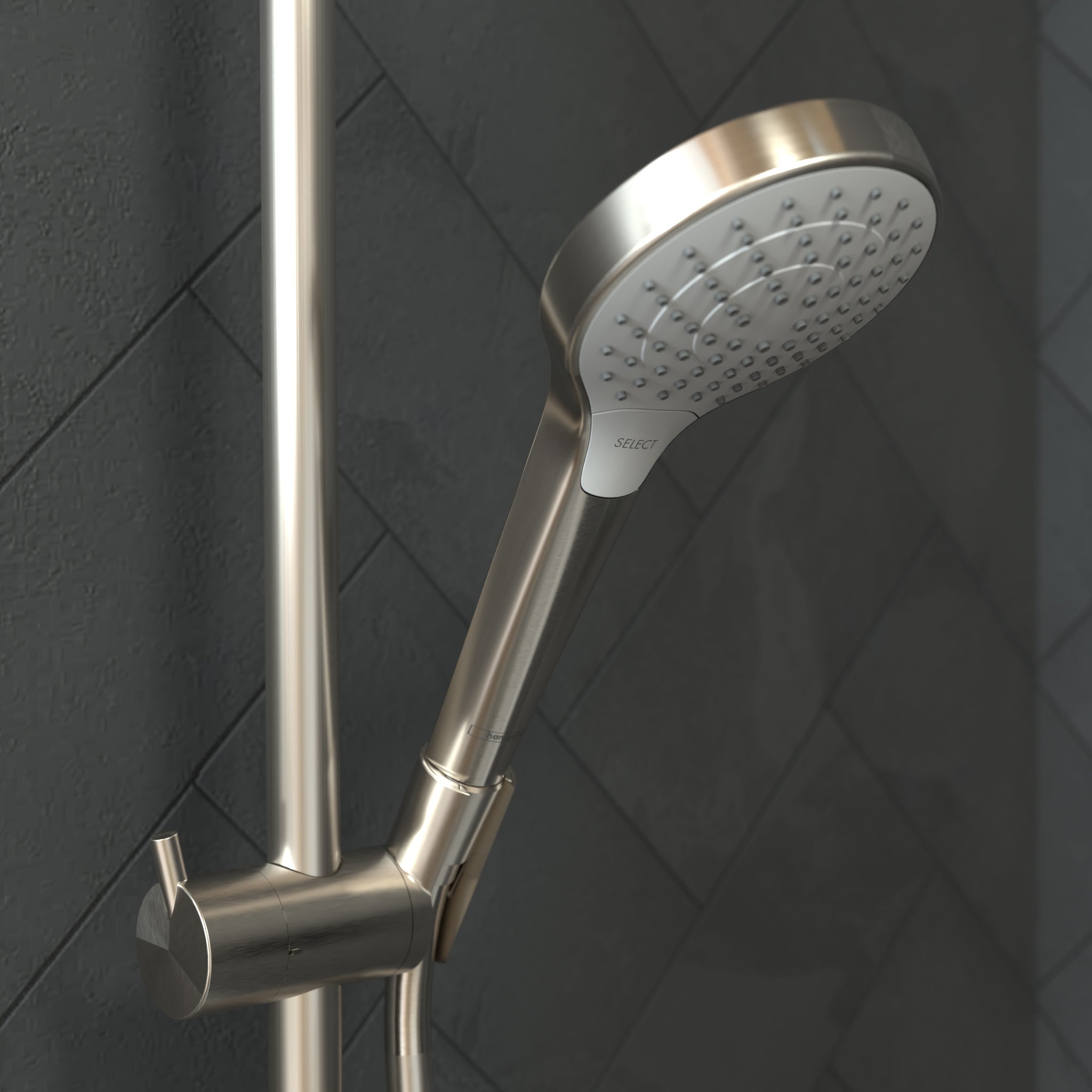 HANSGROHE 26803821 Croma Select S Handshower 110 Vario-Jet, 2.5 GPM - Brushed Nickel
