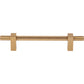 JEFFREY ALEXANDER 598-128SBZ Larkin Knurled Center 128 mm Center-to-Center Bar Pull - Satin Bronze