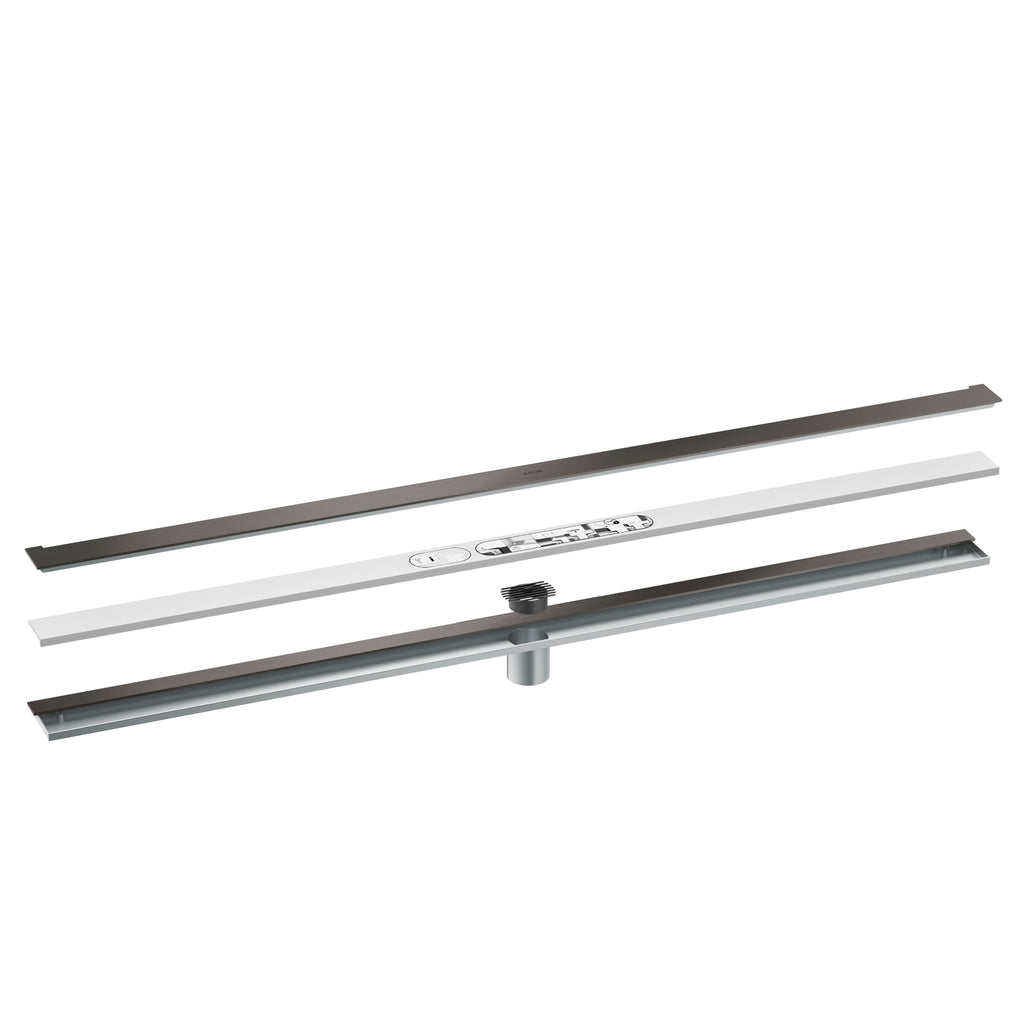 AXOR 42529341 Drains Wall Installation 47 1/4" - Brushed Black Chrome