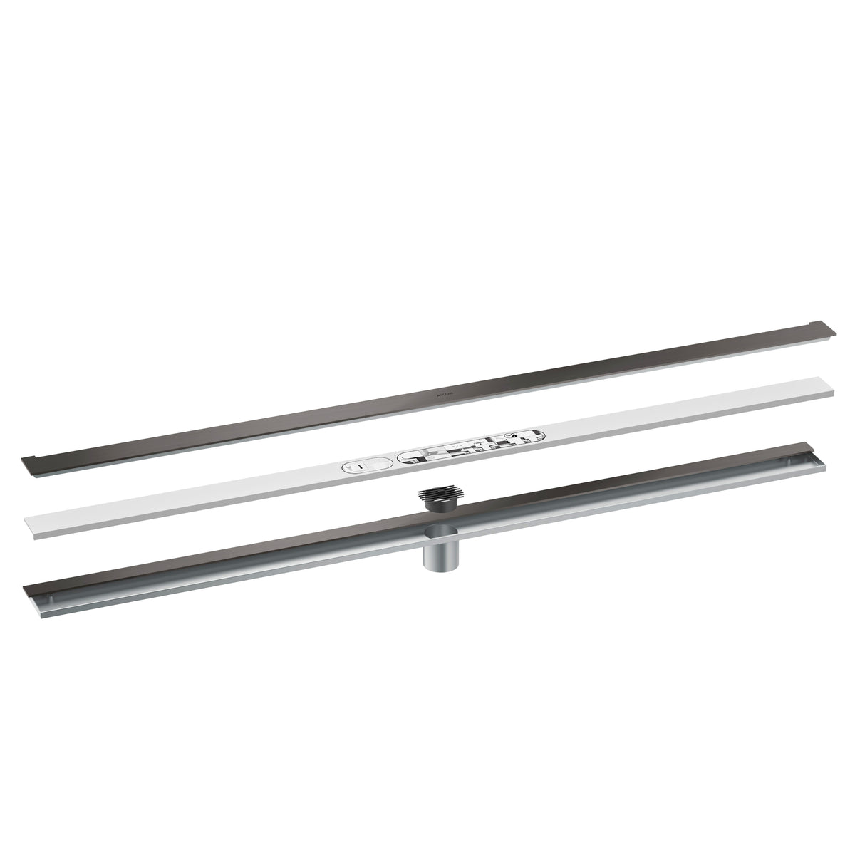 AXOR 42529341 Drains Wall Installation 47 1/4" - Brushed Black Chrome