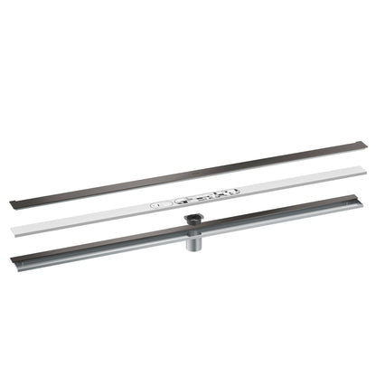 AXOR 42529341 Drains Wall Installation 47 1/4" - Brushed Black Chrome