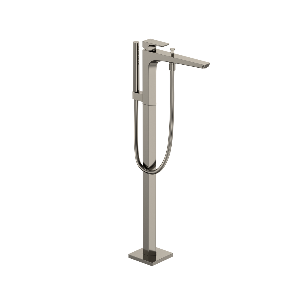 TOTO TBG07306U#PN Ge Single-Handle Free Standing Tub Filler With Handshower - Polished Nickel
