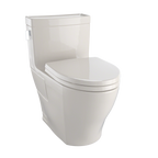 TOTO MS624124CEFG#03 Legato Washlet+ One-Piece Elongated 1.28 Gpf Universal Height Skirted Toilet With Cefiontect - Bone