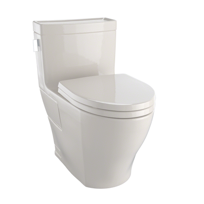 TOTO MS624124CEFG#03 Legato Washlet+ One-Piece Elongated 1.28 Gpf Universal Height Skirted Toilet With Cefiontect - Bone