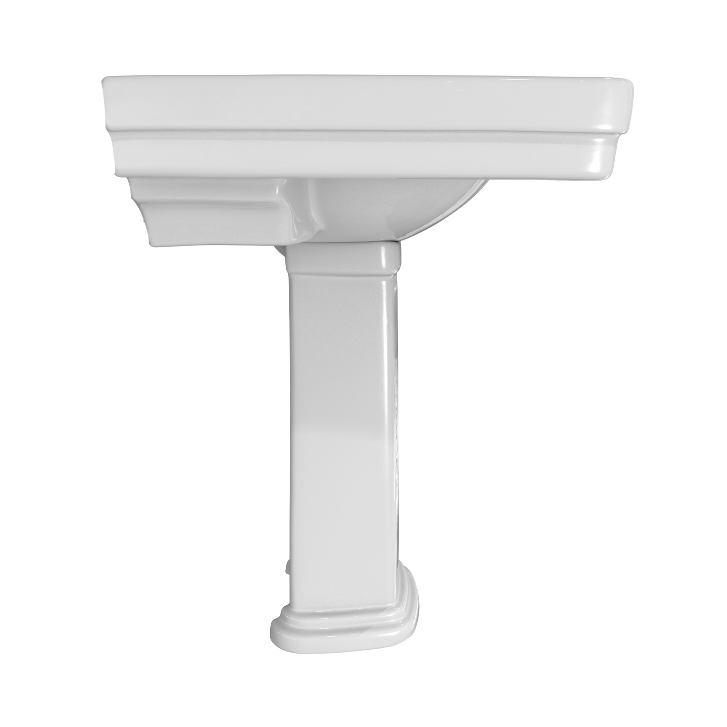 TOTO LPT530.8N#01 Promenade 27-1/2" x 22-1/4" Rectangular Pedestal Bathroom Sink for 8 inch Center Faucets , Cotton White