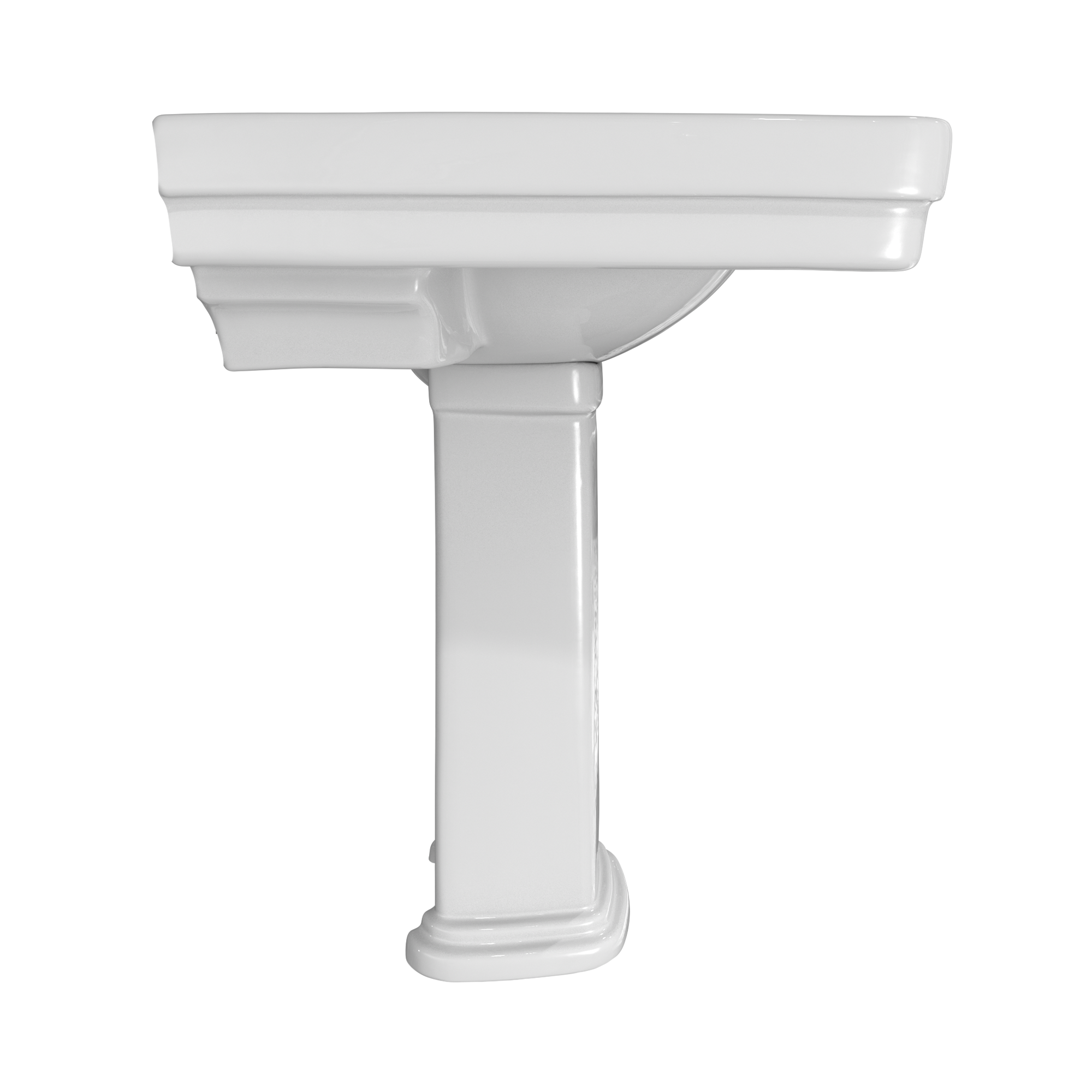 TOTO LPT530.8N#01 Promenade 27-1/2" X 22-1/4" Rectangular Pedestal Bathroom Sink For 8 Inch Center Faucets - Cotton White