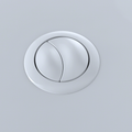 TOTO THU340#01 Aquia 1Pc Push Button Cst654 53Mm - Cotton White