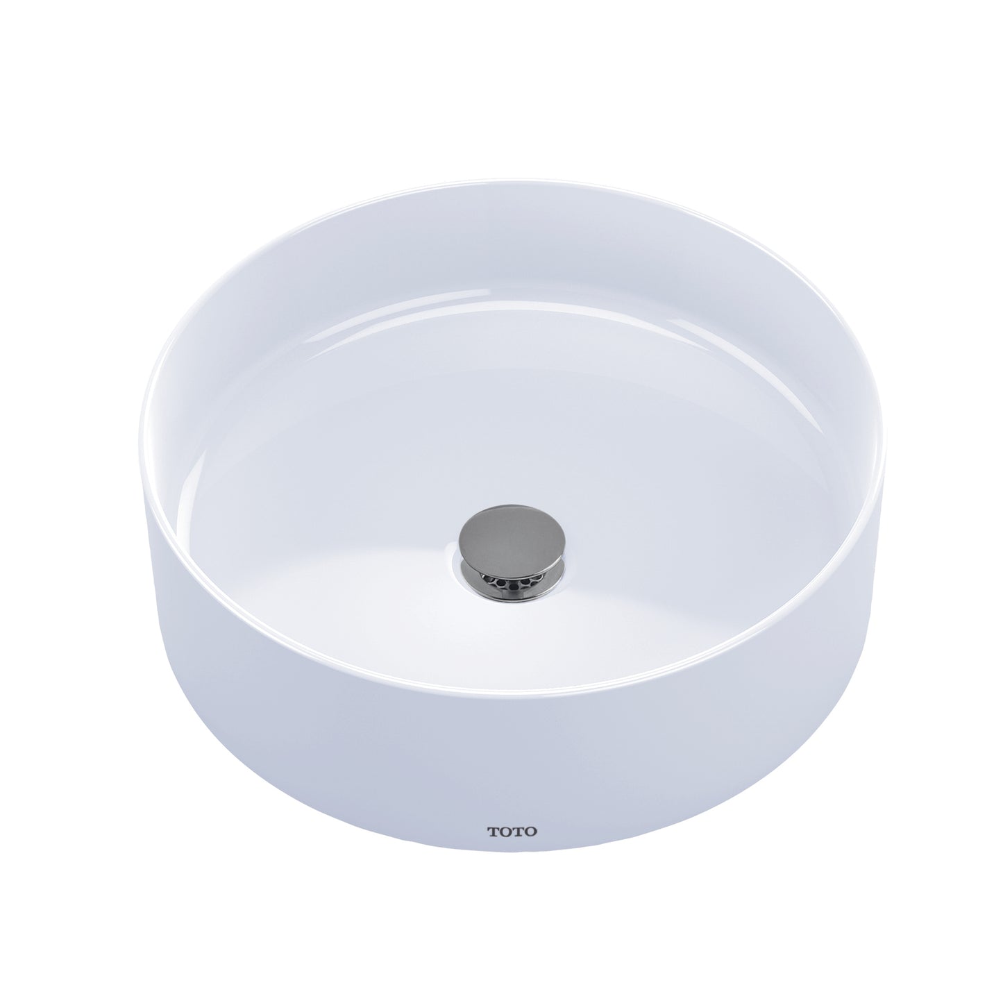 TOTO LT573#01 Arvina 16-9/16" Round Vessel Bathroom Sink - Cotton White