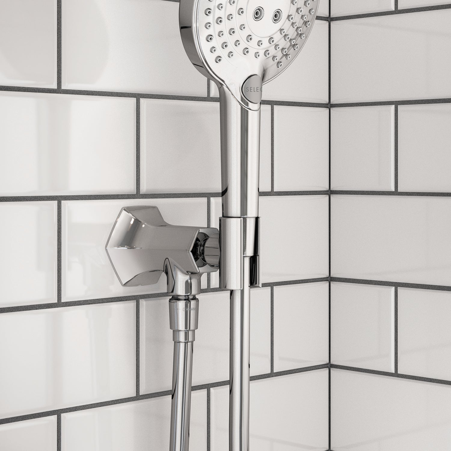HANSGROHE 04831000 Locarno Handshower Holder with Outlet - Chrome