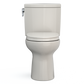 TOTO MS454124CUFG#12 Drake II 1G Two-Piece Elongated 1.0 GPF Universal Height Toilet with CEFIONTECT and SS124 SoftClose Seat , Sedona Beige