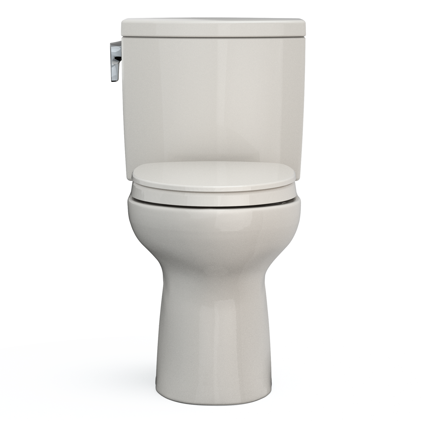 TOTO MS454124CUFG#12 Drake II 1G Two-Piece Elongated 1.0 GPF Universal Height Toilet with CEFIONTECT and SS124 SoftClose Seat , Sedona Beige