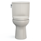 TOTO MS454124CUFG#12 Drake Ii 1G Two-Piece Elongated 1.0 Gpf Universal Height Toilet With Cefiontect And Ss124 Softclose Seat - Sedona Beige