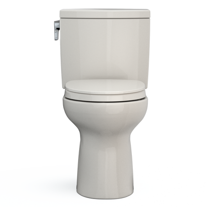 TOTO MS454124CUFG#12 Drake Ii 1G Two-Piece Elongated 1.0 Gpf Universal Height Toilet With Cefiontect And Ss124 Softclose Seat - Sedona Beige