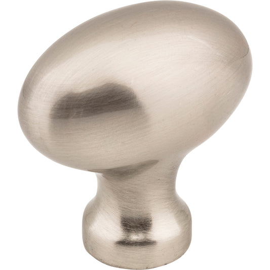 JEFFREY ALEXANDER 3991SN Lyon 1-9/16" Length Oval Knob - Satin Nickel