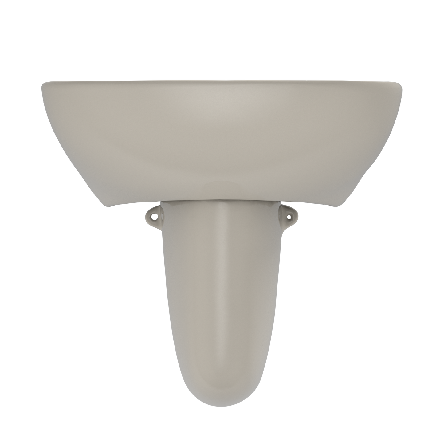 TOTO LHT241G#03 Supreme Oval Wall-Mount Bathroom Sink With Cefiontect And Shroud For Single Hole Faucets - Bone