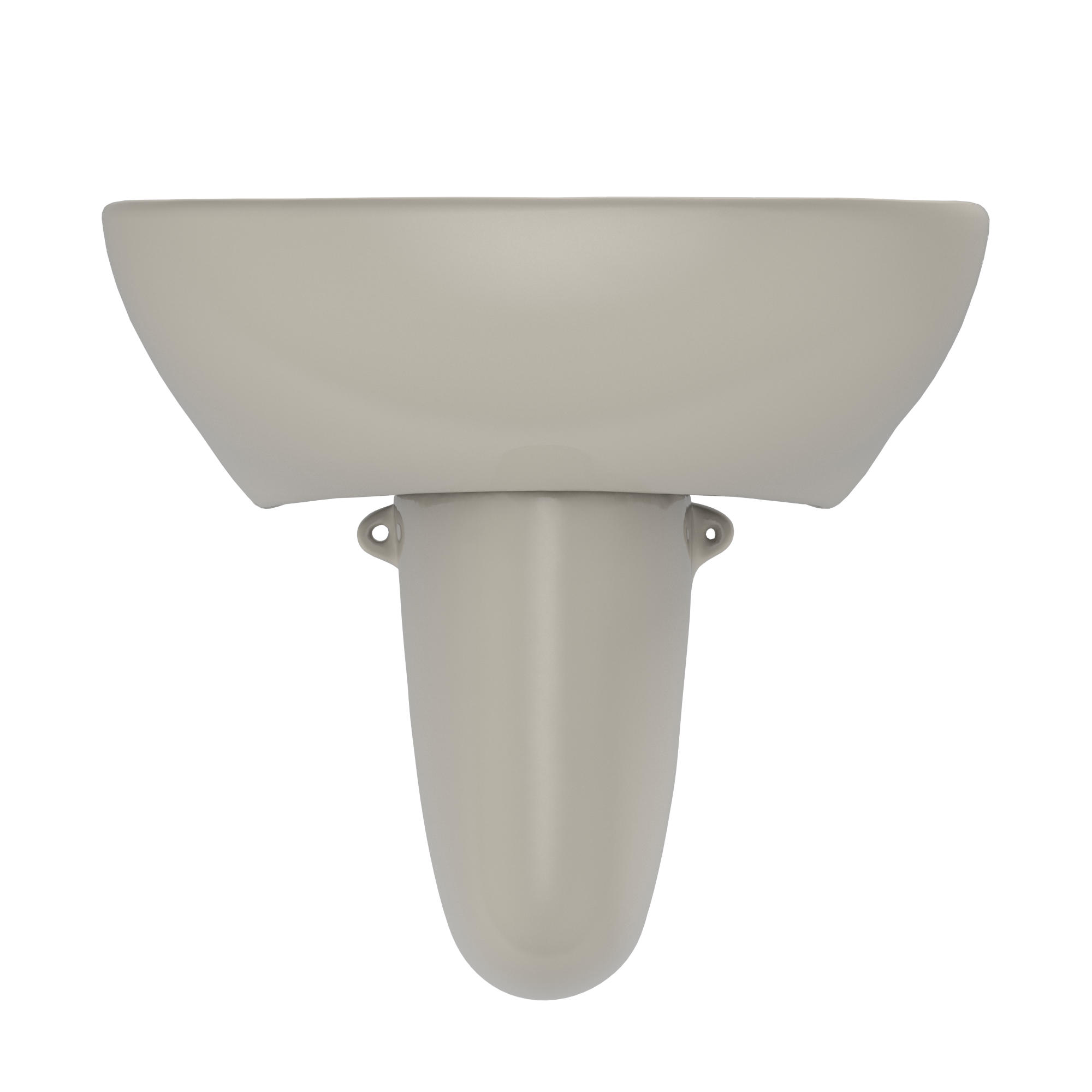 TOTO LHT241G#03 Supreme Oval Wall-Mount Bathroom Sink With Cefiontect And Shroud For Single Hole Faucets - Bone