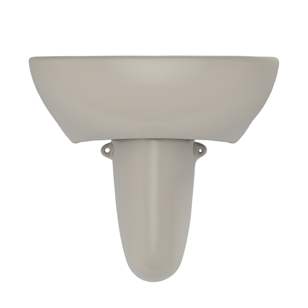 TOTO LHT241.4G#03 Supreme Oval Wall-Mount Bathroom Sink With Cefiontect And Shroud For 4 Inch Center Faucets - Bone