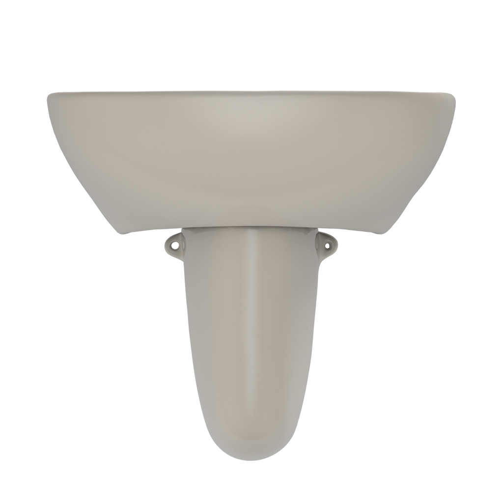 TOTO LHT241.8G#03 Supreme Oval Wall-Mount Bathroom Sink With Cefiontect And Shroud For 8 Inch Center Faucets - Bone