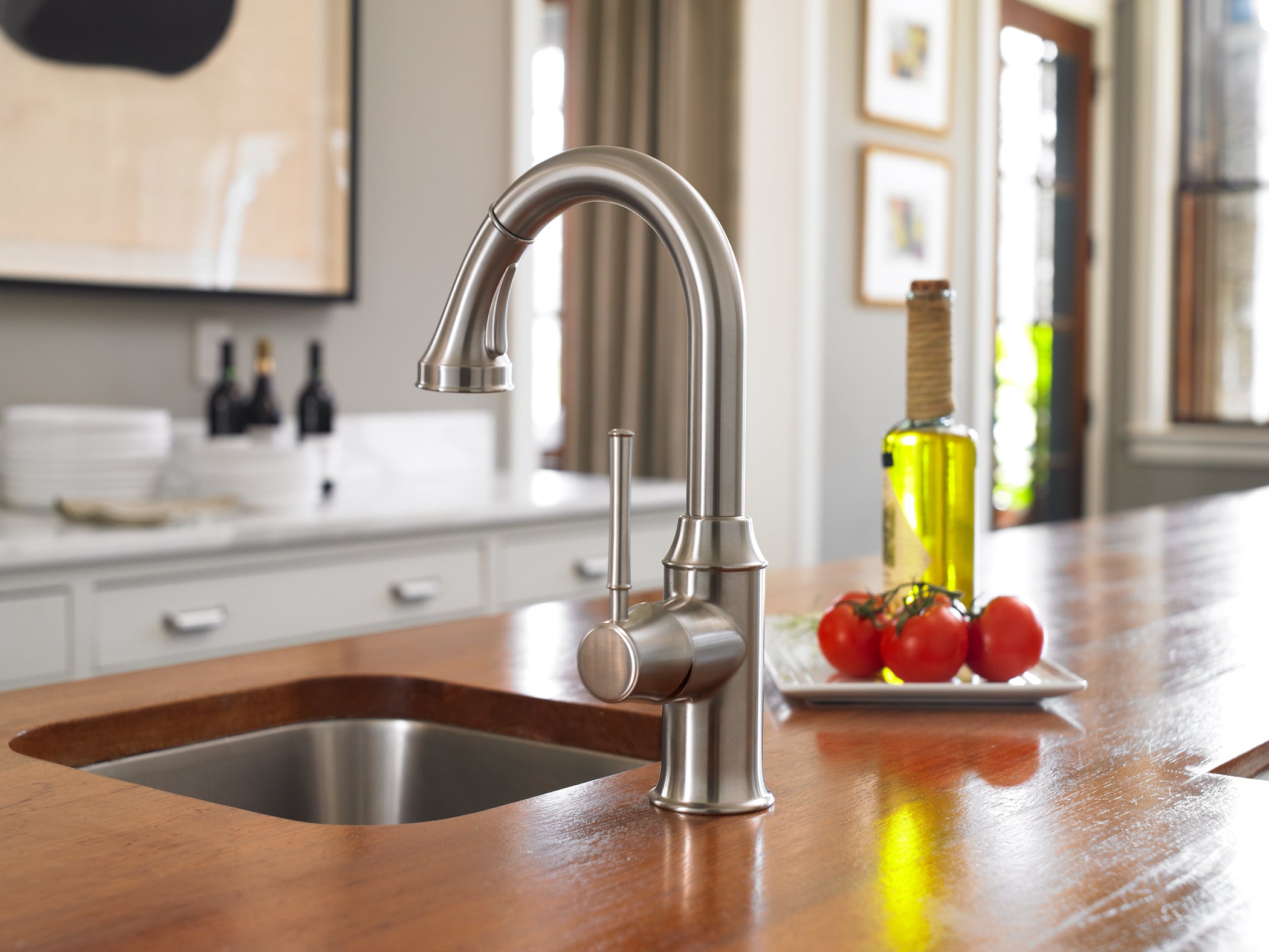 HANSGROHE 04216800 Talis C Prep Kitchen Faucet, 2-Spray Pull-Down, 1.75 GPM - Stainless Steel Optic