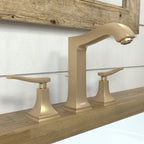 HANSGROHE 31331141 Metropol Classic Widespread Faucet 160 with Lever Handles and Pop-Up Drain, 1.2 GPM - Brushed Bronze